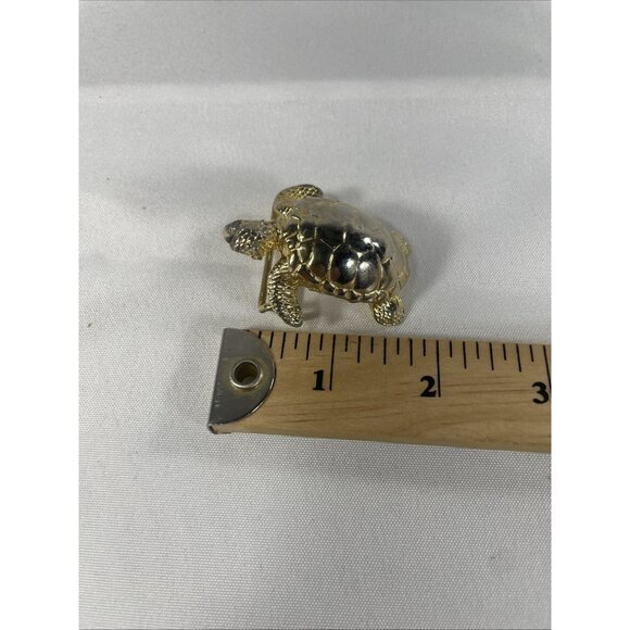 Gay Boyer Gold Turtle Belt Buckle Rope Ribbon Two Piece Sea Interlocking Vintage - Picture 11 of 16